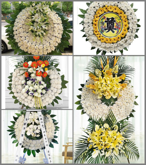湖北襄阳市老河口市李楼镇何营村花圈速递